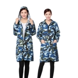 Мужчины и женщины камуфляж синий пальто с длинным рукавом фермерские фермы