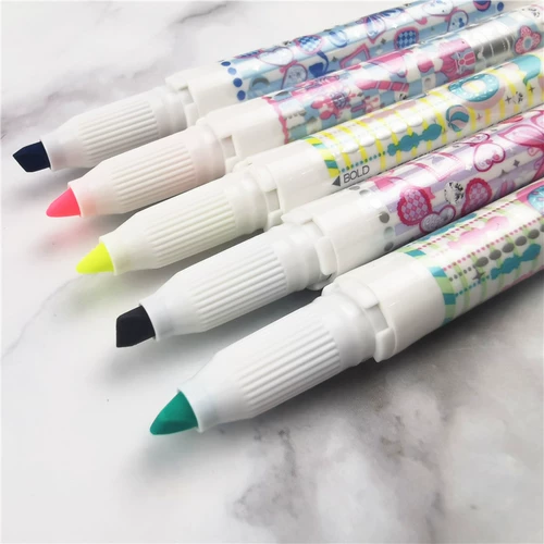 Япония Zebra Zebra Limited Edition Double -Hededed Fluorescent Pen Wkt7.