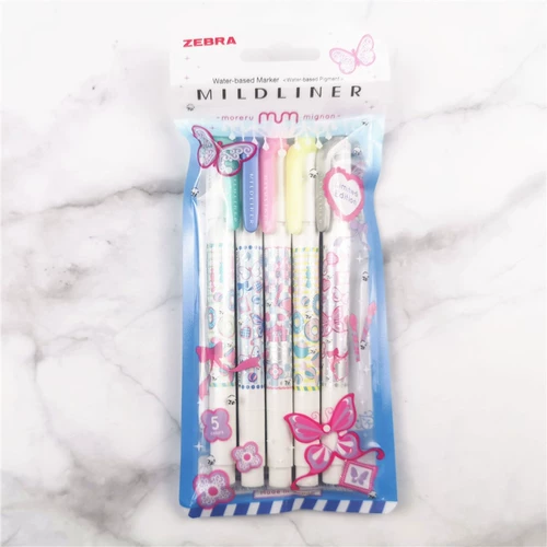 Япония Zebra Zebra Limited Edition Double -Hededed Fluorescent Pen Wkt7.