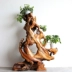 Tất cả các gốc gỗ rắn khung khắc tự nhiên hình dạng gốc cây bonsai khung ban công phòng khách tự nhiên gỗ gốc nghệ thuật trang trí sàn - Các món ăn khao khát gốc