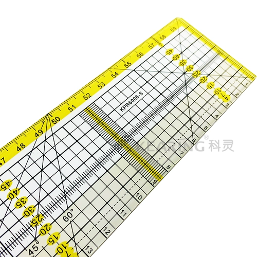 Corin KPR6006S Пэтчвообразная линейка ручной работы из стальной боковой линейки линейки линейки линейки линейки ткани правителя