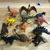 Детский динозавр, игрушка, комплект, пластиковая большая модель животного из мягкой резины для мальчиков, тираннозавр Рекс, лев