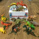Детский динозавр, игрушка, комплект, пластиковая большая модель животного из мягкой резины для мальчиков, тираннозавр Рекс, лев