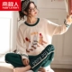 Người Nam Cực mùa xuân và mùa thu cotton dài tay pyjama nữ mùa thu và mùa đông Hàn Quốc phiên bản lớn của áo khoác ngoài dễ thương - Nam giới