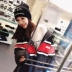 [Miss SASA] tùy chỉnh chữ màu đỏ quá khổ oversi dài Hàn Quốc phiên bản của bánh mì dịch vụ quần áo cotton