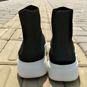 Căng vớ giày phụ nữ giúp đỡ cao mới đáy dày hoang dã thể thao Hàn Quốc phiên bản của ulzzang vài thường giày vớ thủy triều