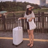 Вместительный и большой сверхлегкий брендовый чемодан с молнией, 32 дюймов, популярно в интернете, 36 дюймов