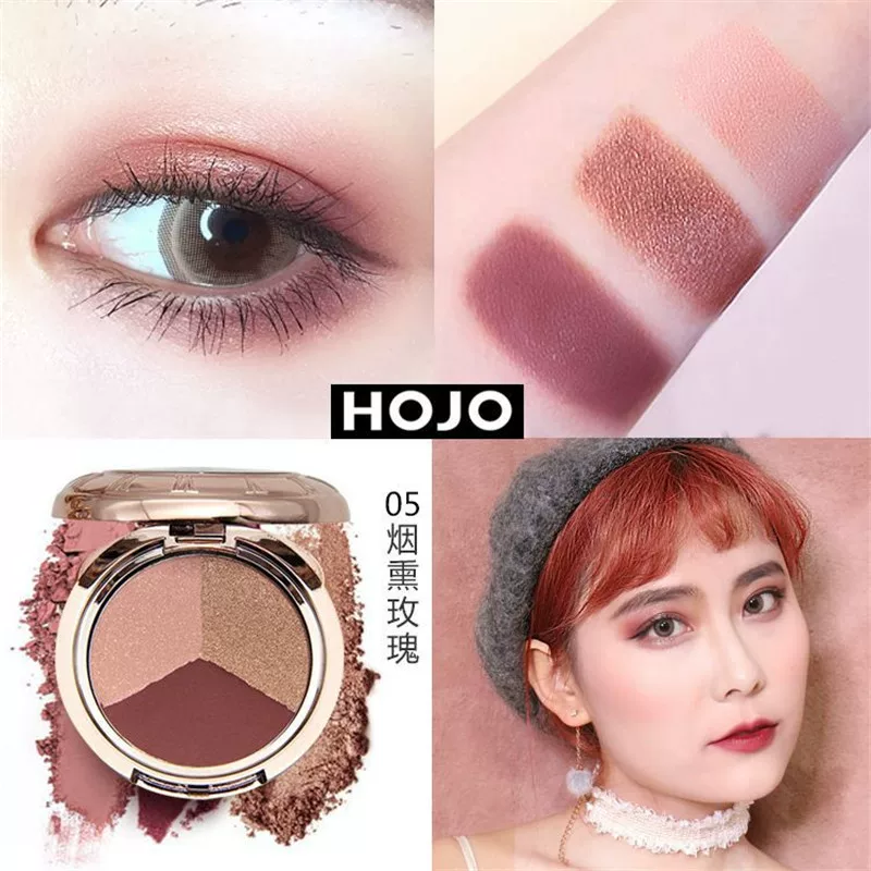 Pocket watch, eye shadow, cosmetic eyeshadow palette, natural makeup, South Korea, for beginners, three colors