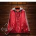 Nhanh tay đỏ áo khoác nam Hàn Quốc phiên bản của net áo sơ mi màu đỏ thêu đẹp trai tinh thần guy đàn ông xã hội áo khoác nam mùa xuân và mùa thu mô hình Áo khoác