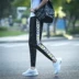 Chín quần của nam giới thường quần mùa hè phần mỏng thanh niên mỏng quần của nam giới 9 điểm chân quần sinh viên Hàn Quốc quần đen thủy triều Crop Jeans