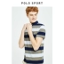 Áo thun thể thao nam Paul mùa hè thanh niên Áo thun nam sọc kinh doanh giản dị tay ngắn nam áo polo - Polo Polo