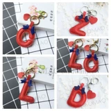 Брендовый брелок, кожаный аксессуар, мультяшная подвеска с буквами, делается под заказ