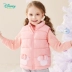 Quần áo trẻ em Disney mùa thu và mùa đông Cô gái đứng lên áo bông cổ áo trẻ em áo thun cotton Hàn Quốc dày quần áo trẻ em thủy triều - Áo ghi lê