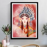 Пекинская оперная кросс 2022 Новая спальня в гостиной, вышитая и вышла замуж за маленькую фигуру, древний стиль красота Хуадан