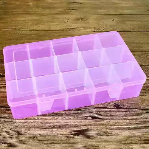 Пластиковая коробка для хранения, ювелирное украшение, 15 ячеек
