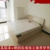 Kinh tế giường ngủ Bắc Kinh giường đôi 1,5 m 1,8 có thể tùy chỉnh gỗ rắn đơn giản lưu trữ giường đơn giường cao giường đơn giường - Giường