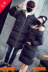 2017 mùa đông vài bông nam dài phần Hàn Quốc phiên bản của lỏng dày coat sinh viên thanh niên xuống áo khoác trên đầu gối thủy triều đồ đôi nam nữ Trang phục Couple