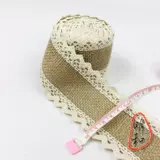 Сельский прост в стиле белый хлопковой край с ткани Jaoseki рука