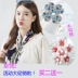 Nhật Bản và Hàn Quốc cao cấp ba vòng lụa khăn khóa thời trang hoang dã trâm cài nữ pin pin khăn choàng khóa khăn trang sức đơn giản