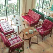 Tea House Ghế máy tính Ghế tiếp tân Nhà hàng Western Card tươi Ghế sofa Bàn ghế kết hợp Nội thất Cửa hàng trà Đào tạo kinh doanh - FnB Furniture