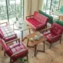 Tea House Ghế máy tính Ghế tiếp tân Nhà hàng Western Card tươi Ghế sofa Bàn ghế kết hợp Nội thất Cửa hàng trà Đào tạo kinh doanh - FnB Furniture mẫu chân bàn sắt đẹp