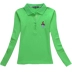 Quần áo golf nữ dài tay Áo thun golf cotton cotton thể thao polo mỏng manh thời trang hoang dã - Thể thao sau