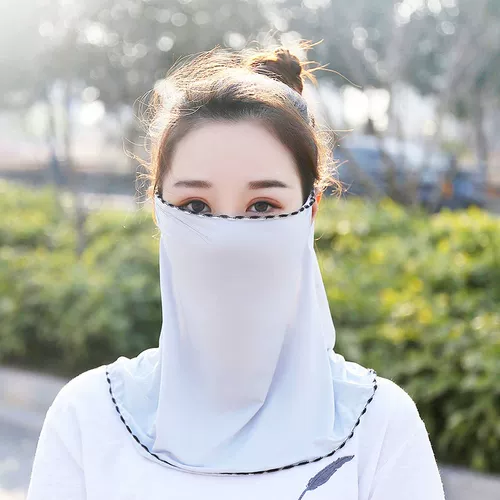 Вуаль, медицинская маска, шарф, солнцезащитный крем для велоспорта, шелковый шлем, защита от солнца, УФ-защита, с защитой шеи