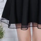 Юбка, эластичная сетка, А-силуэт