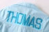 Thomas chính hãng Bộ đồ trẻ em Thomas Kids Áo sơ mi hoạt hình Quần áo 5 điểm Quần short denim - Phù hợp với trẻ em