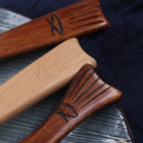 Японская деревянная резная ложка из натурального дерева, «сделай сам»