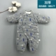 Baby handmade áo cotton cotton jumpsuit mùa thu đông nam nữ bé đi ra ngoài dày hajamas quần áo sơ sinh - Áo liền quần