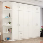 Locker kích thước căn hộ loại tủ trực tiếp tủ quần áo đơn giản đôi cửa phòng ngủ chính tủ quần áo hiện đại Trung Quốc rắn gỗ ot