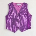 Trẻ em sequins vest dành cho người lớn jazz jazz biểu diễn múa hiện đại chương trình khiêu vũ vest bé trai sân khấu đạo cụ quần áo trẻ em hàn quốc Áo ghi lê