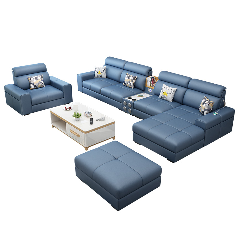 北欧布艺沙发家具套装组合转角沙发现代简约大小户型沙发客厅整装