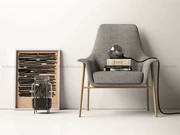 Thiết kế tối giản Bắc Âu nội thất sáng tạo Milan thời trang phòng chờ ghế nghiên cứu tay vịn văn phòng để thảo luận về bắn thực sự - Đồ nội thất thiết kế