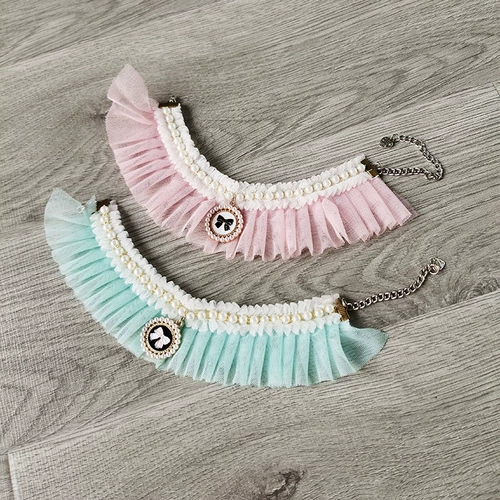 Ожерелье из жемчуга, шарф для принцессы, слюнявчик, аксессуар