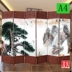 Tùy chỉnh 
            màn hình phân vùng tường văn phòng gấp màn hình chặn đơn giản hiện đại gấp vải di động lối vào kính chắn gió phong cách Trung Quốc rèm gió phẳng vach ngan toilet 