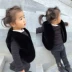 Áo khoác nỉ cho trẻ em áo khoác lông thú 2018 mùa đông Hàn Quốc phiên bản áo lông thỏ lông cỏ dày áo khoác mẹ và quần áo trẻ em
