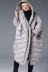 Thêm phân bón để tăng đầu gối trong phần dài kích thước lớn rộng rãi thiết kế dơi áo choàng oversize xuống áo khoác nữ - Xuống áo khoác