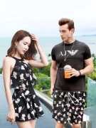 Ngày lễ thời trang nữ cặp vợ chồng đôi bikini đáy áo blouse nam học sinh trung học cơ sở quần dài bãi biển - Vài đồ bơi