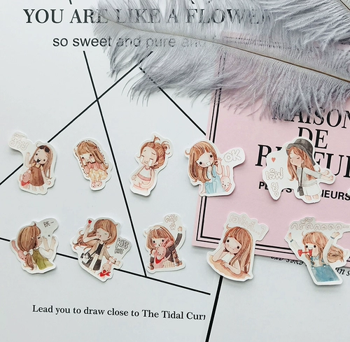 Милая наклейка, свежий фотоальбом, планировщик