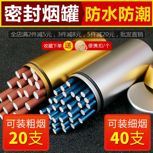 Тонкая разветвленная сигаретная коробка 40 установлена ​​INS Водонепроницаемые мужчины и женские приливы 20 Загруженные сигаретные резервуары с легкой интеграцией