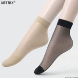 Ультратонкие стеклянные колготки, тонкая стальная проволка, летние короткие носки, средней длины