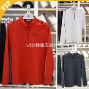 Hàn Quốc mua quần áo golf mùa thu Volvik nữ áo sơ mi POLO thoáng khí thể thao dài tay áo thun VLTSI804 - Áo polo thể thao