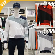 Hàn Quốc mua áo len nam mùa xuân 2019 mới cho áo len thun cổ chữ V ấm áp VMKTJ201 - Áo len thể thao / dòng may