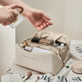 Вместительная и большая косметичка, портативная брендовая сумка через плечо, сумка для хранения для путешествий, изысканный стиль, популярно в интернете, коллекция 2022