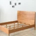 Cũ trâu giường gỗ Bắc Âu hiện đại nhỏ gọn kiểu Nhật 1,8 1,5 off-trắng sồi đăng Cherry đúp - Giường Giường