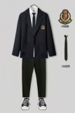 Униформа, универсальный комплект, мужской костюм для школьников для отдыха, в корейском стиле