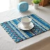 Thái sọc bảng mat bàn ăn vải placemat red blue retro tính năng phong cách dân tộc bữa ăn mat trà mat khăn trải bàn xưa Khăn trải bàn