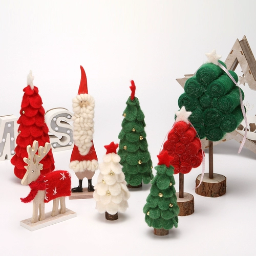 Маленький деревянный настольный шерстяной войлок для друга, подарок для девушки, популярно в интернете